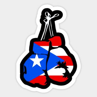 Puerto Rican Boxing Puerto Rico Flag for Puerto Rican Boxer Sticker